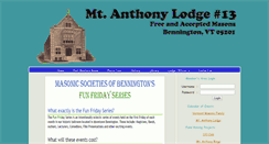 Desktop Screenshot of mtanthony13.org